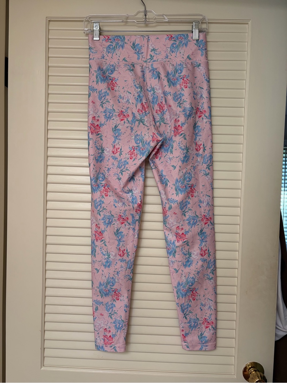 LoveShackFancy x Bandier Pink Floral High-Waist Leggings - Picture 9 of 10